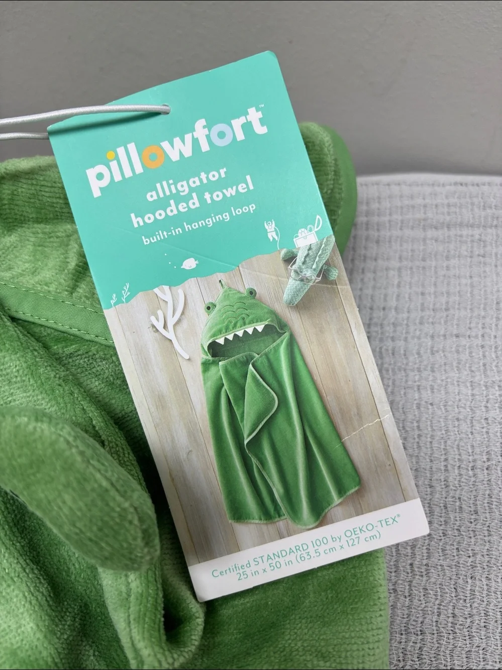 Pillowfort Alligator Kid Hooded Towel 25